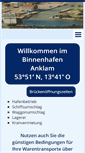 Mobile Screenshot of binnenhafen-anklam.de